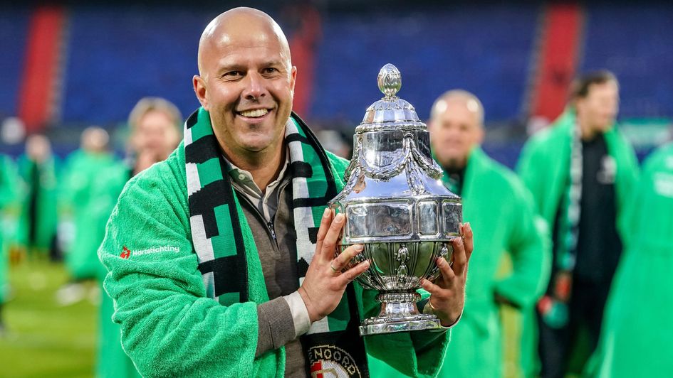 Arne Slot with the KNVB Cup